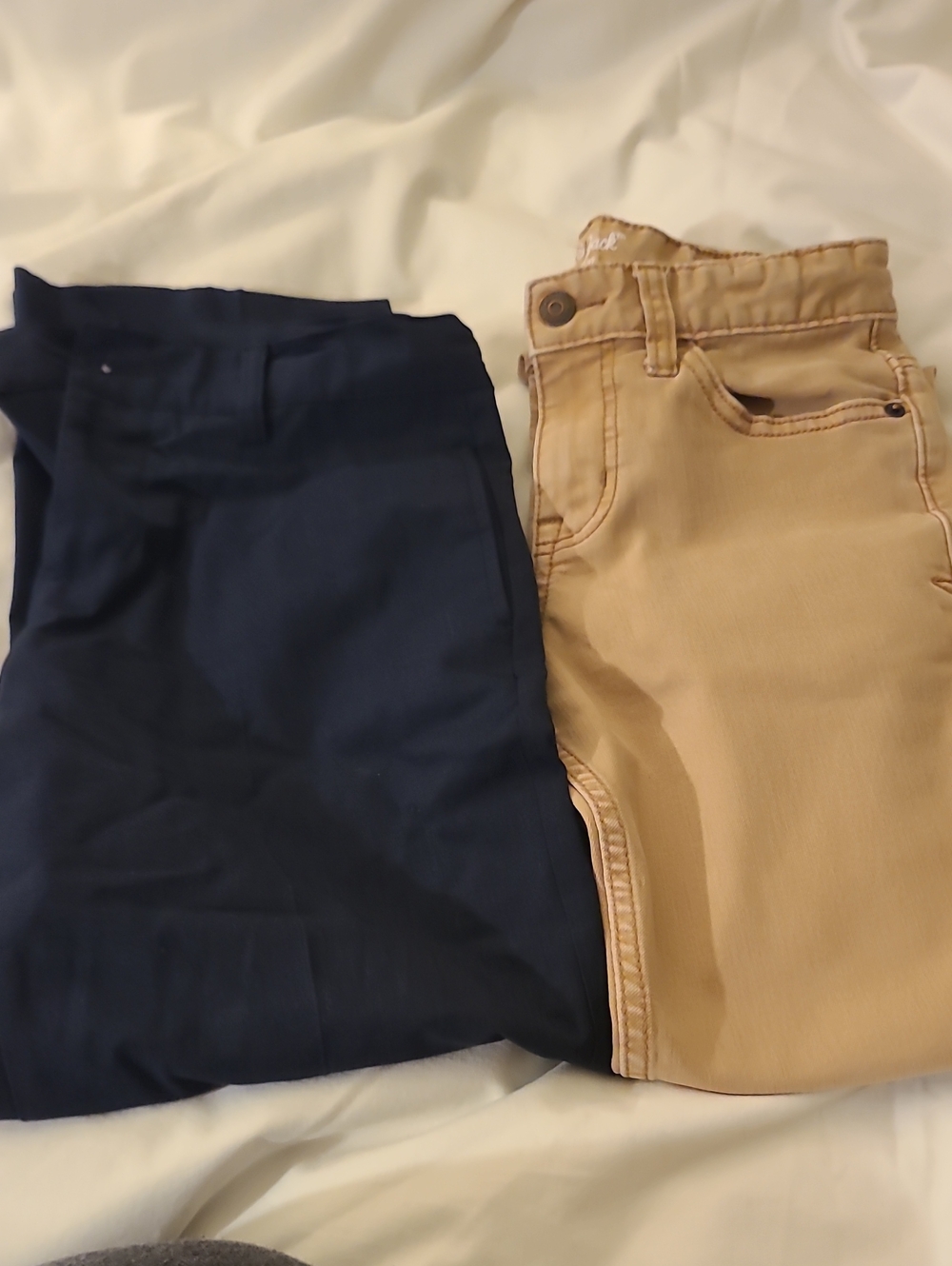 Cat & Jack Navy Dress and Tan Kids Jeans Pants